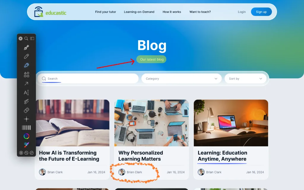 Web Browser Webpage Markup